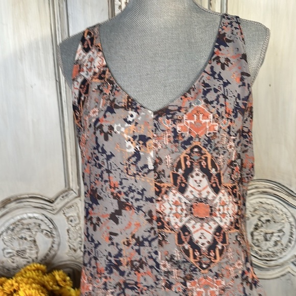 Cabi Sheer on Sheer Spaghetti Strap Sundress Casual Classy Cruise Romantic S/Med - Picture 4 of 12